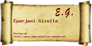 Eperjesi Gizella névjegykártya